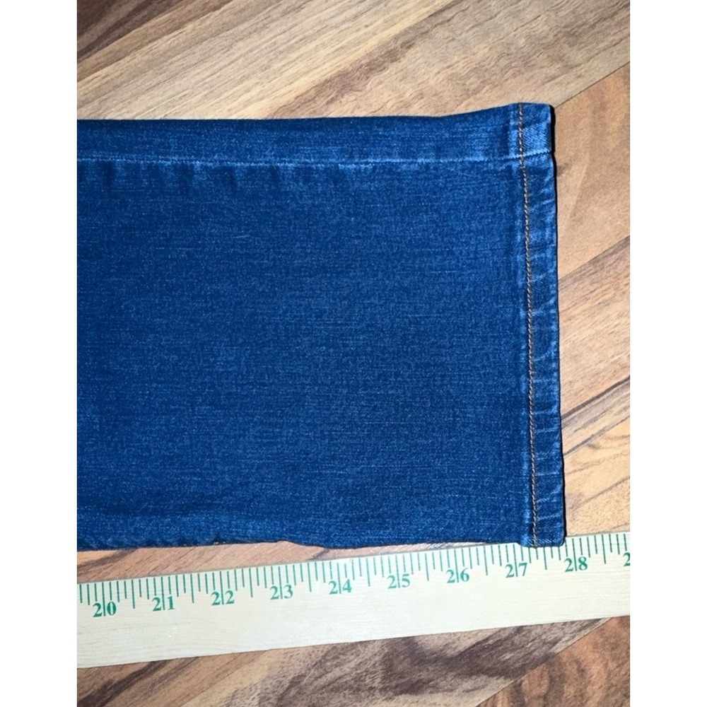 Gloria Vanderbilt Pull On Denim Jeans 18 Short Slimming Panel Amanda Vermont NWT - Picture 7 of 16